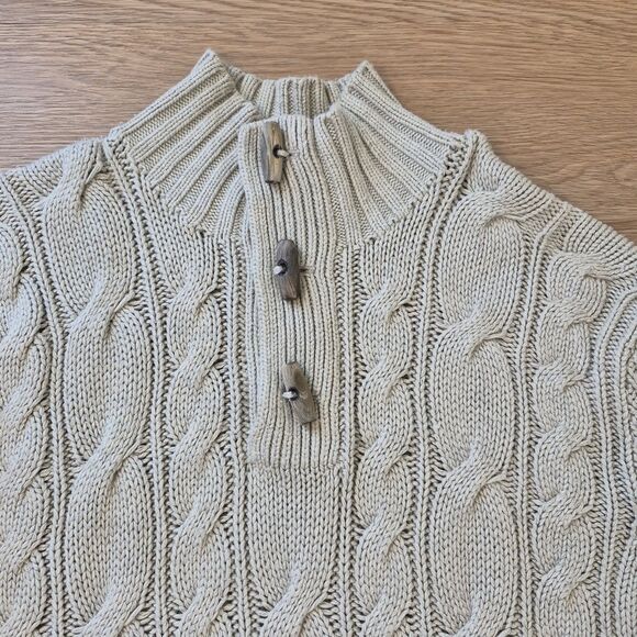Polo by Ralph Lauren Other - Vintage Polo Ralph Lauren Sweater Mens L Cable Knit Fisherman 100% Silk